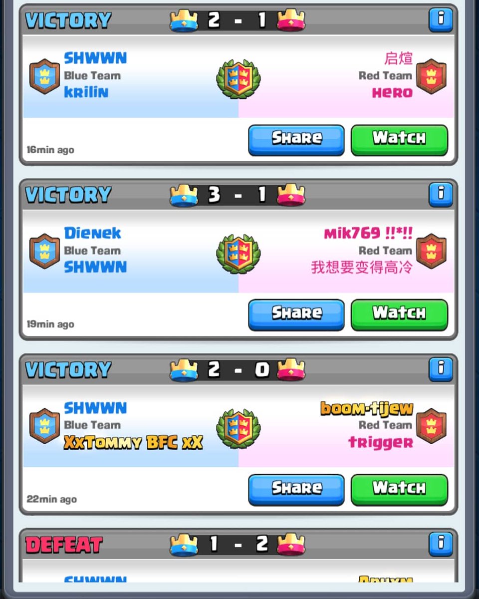 ShawnKit's tweet photo. Completed the challenge with strangers 😂 feeling lucky rn 🙈
Not much I can say, just get a good teammate if you wanna win 🤣

#clashroyale #qwertylaoo #2v2 #playwithstrangers https://t.co/Njk4L82zk8