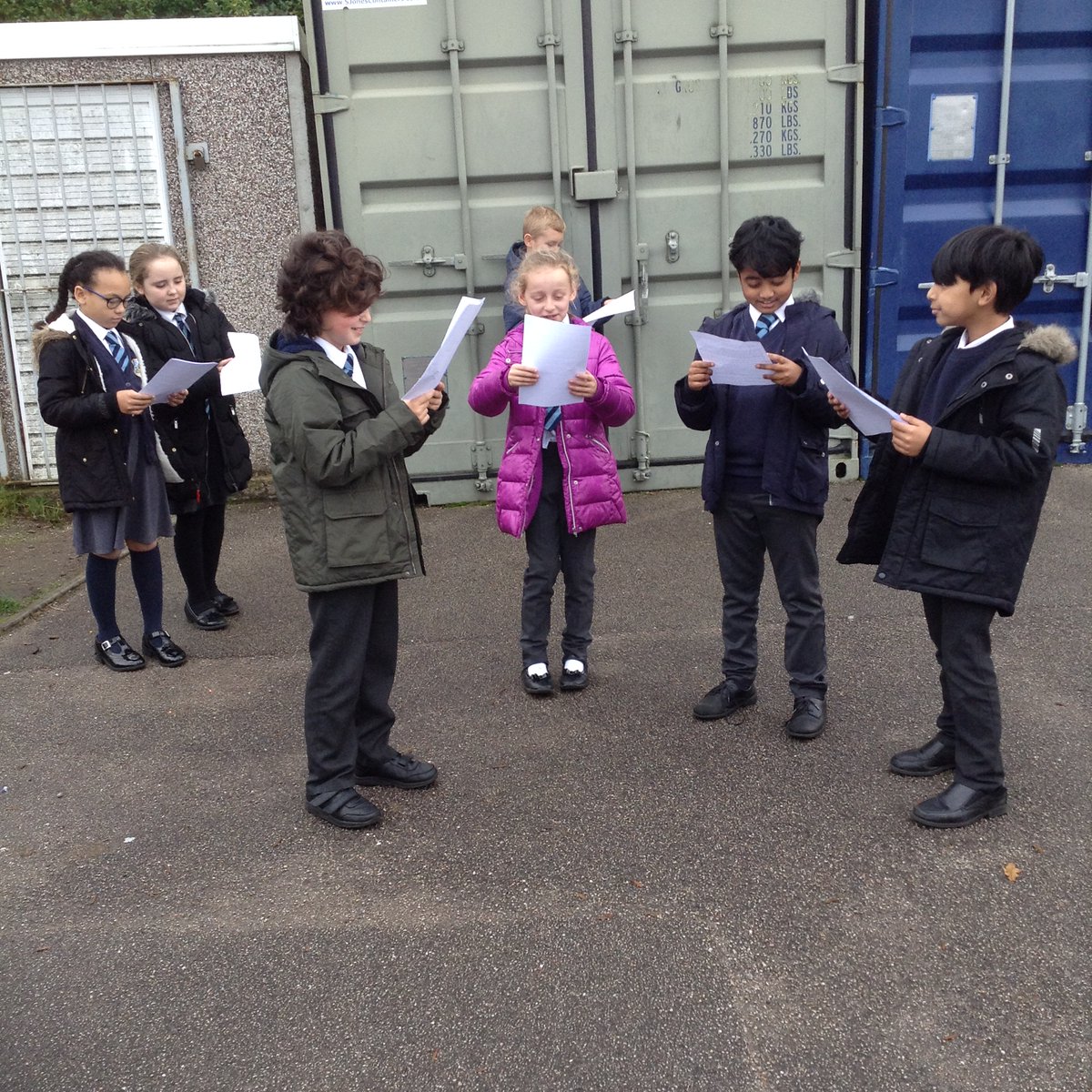 LittleStFrancis's tweet image. This week, Year 4 have been learning about play scripts. We went outside to act two scenes from 'Mary Poppins'. #English #Playscript #MaryPoppins