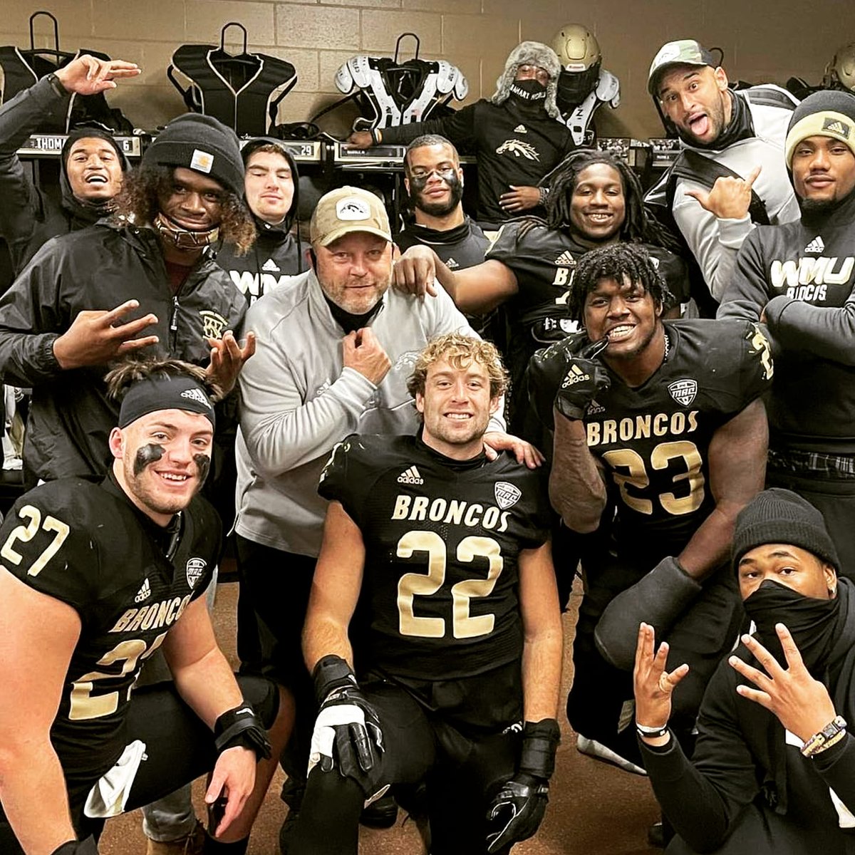 Couldn't be more thankful to be a part of this group and team.  We Never back down We never give in Broncos fight Broncos win! Love y'all boys! 2-0 baby  Let's go! On to the next!🏇 #Savages #Fam #Broncobrotherhood