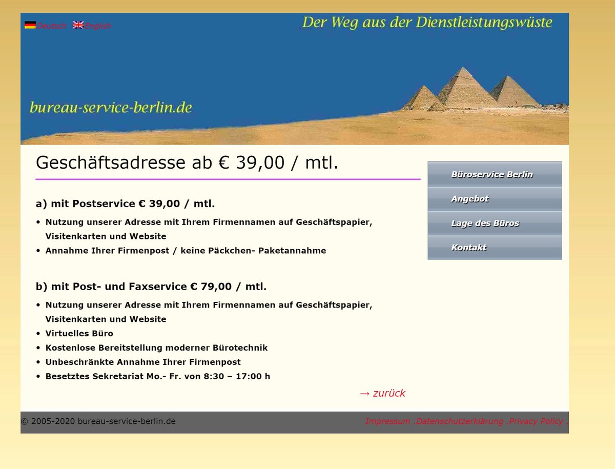 Nette Idee mit der visualisierten Servicewüste. Aber schon bezeichnend, dass es diese Seite in die Top 10 der Google Suchergebnisse schafft wenn man nach eben dieser Dienstleistung sucht. Kann das Geschäft bitte mal jemand disruptieren? 😐
