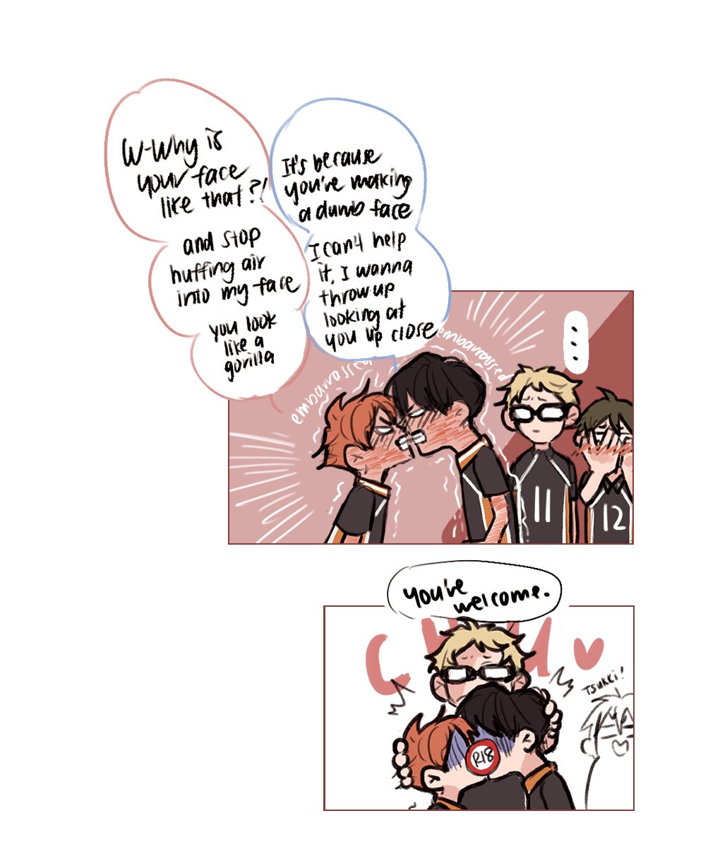 Kagehina does the pocky challenge - they ended up winning first place (thanks to tsukki)

#haikyuu #kagehina 