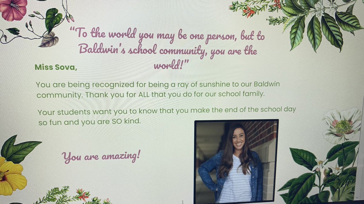 BaldwinRcs's tweet photo. For the next two weeks, our Positivity Project focus will be gratitude. What a great idea to pass a note of gratitude to our staff over the next few months. @BaldwinRcs #PosProject https://t.co/bS7ivUUiMi