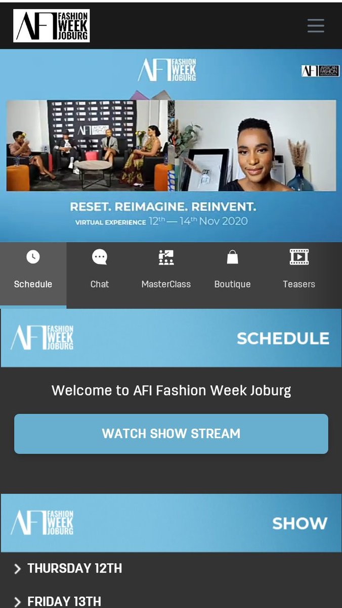 PitsiAfrica's tweet photo. Currently live streaming @AFI_sa with some amazing creatives on the panel #TumeloMothotoane @Nandi_Madida @zozitunzi @MissSasha_Lee @FelipeMazibuko #AfIFashionWeek https://t.co/PIfH12N04s