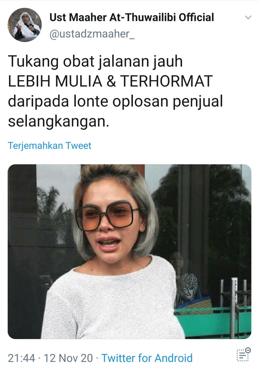 Kpd semua follower kakek, yuk kita dukung nyai <a href="/NikitaMirzani/">Nikita mirzani mawardi</a> laporkan <a href="/ustadzmaaher_/">Ust Maaher At-Thuwailibi Official</a> ke <a href="/DivHumas_Polri/">Divisi Humas Polri</a> 🙏