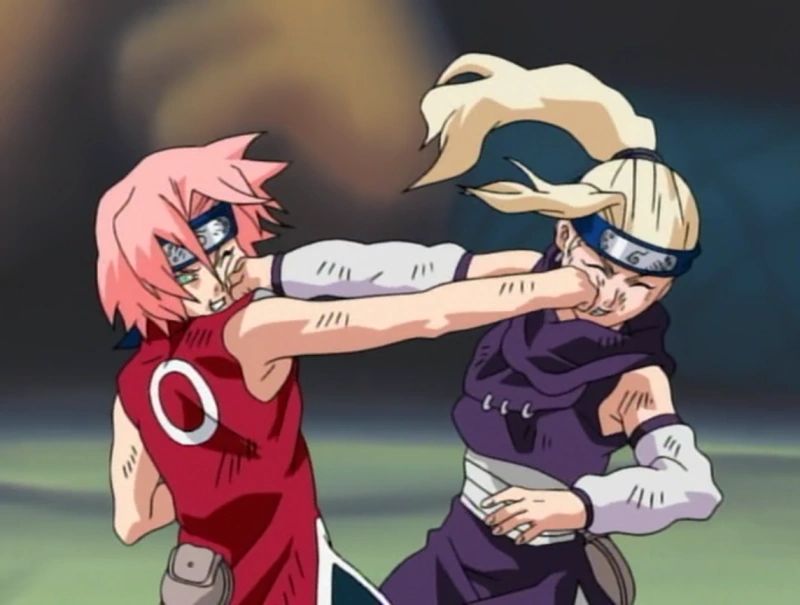 54. Le combat Ino contre Sakura est le pire combat de tous les temps