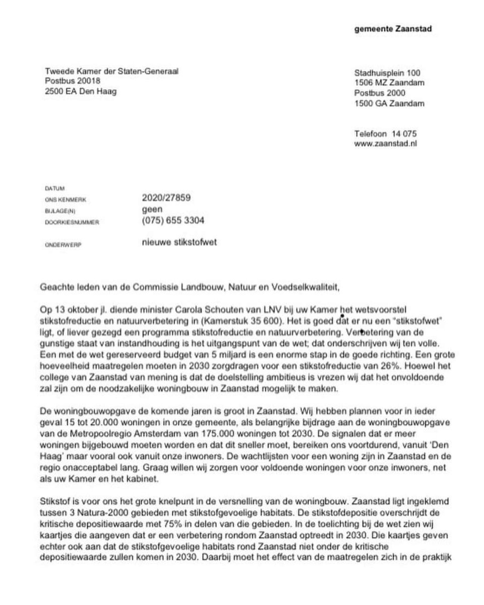 songulmutluer's tweet photo. Dringend oproep namens het college van Zaanstad  @JanHamming @WesselBreunesse aan Den Haag: kom met echte oplossingen voor natuur en woningbouw. De Stikstofwet levert te weinig op om alle ambities op het vlak van betaalbare woningen waar te maken. @LauraBromet @attjekuiken https://t.co/nzT9N7n0W5