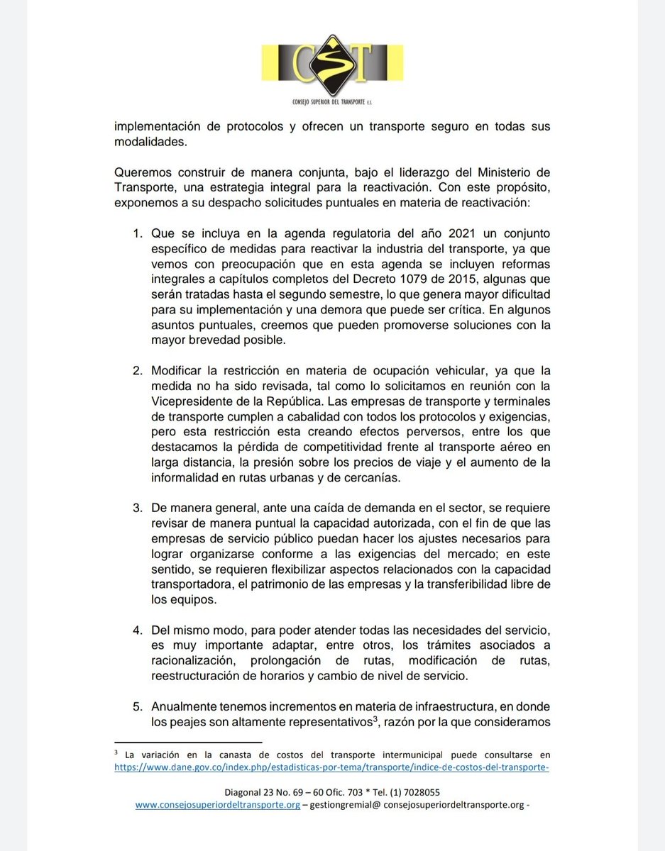 Asociación Nacional de Transportadores ASOTRANS tweet media