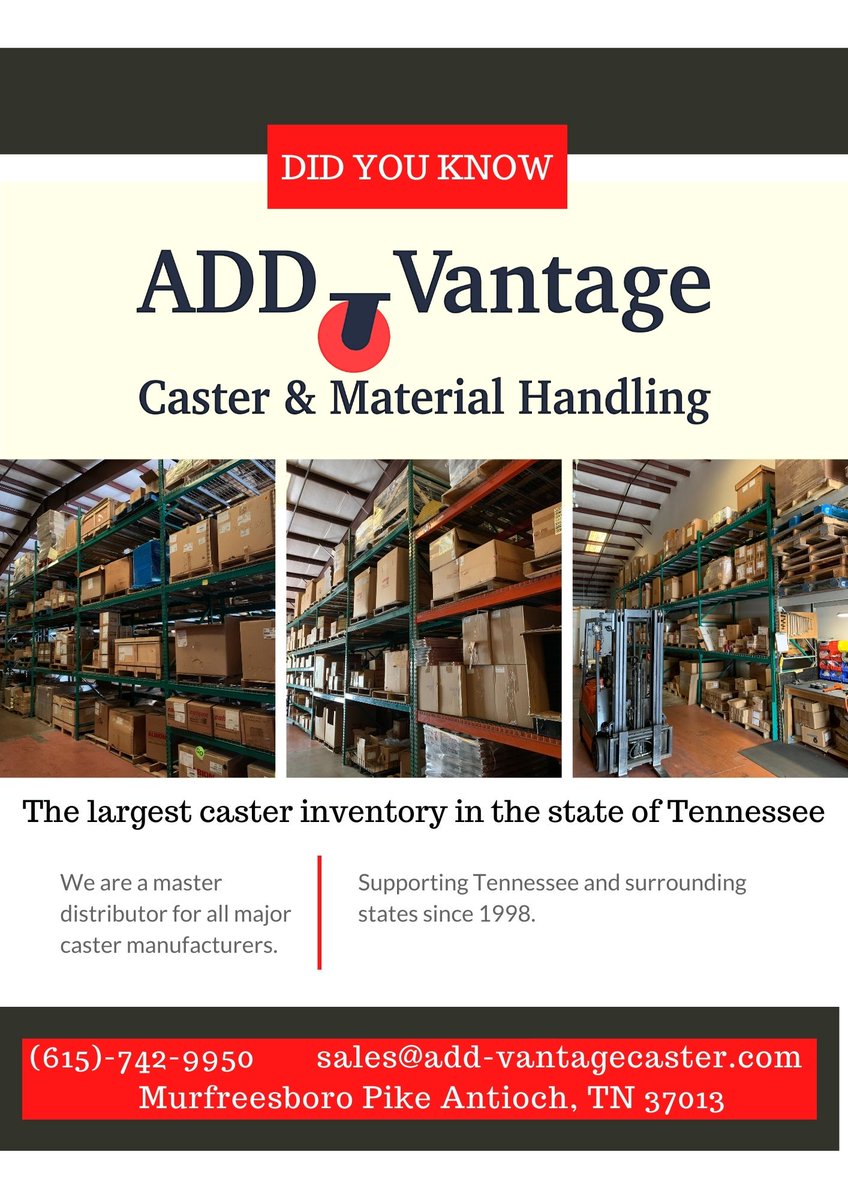 AddCaster's tweet image. Find everything you need here in the largest caster inventory in the state!