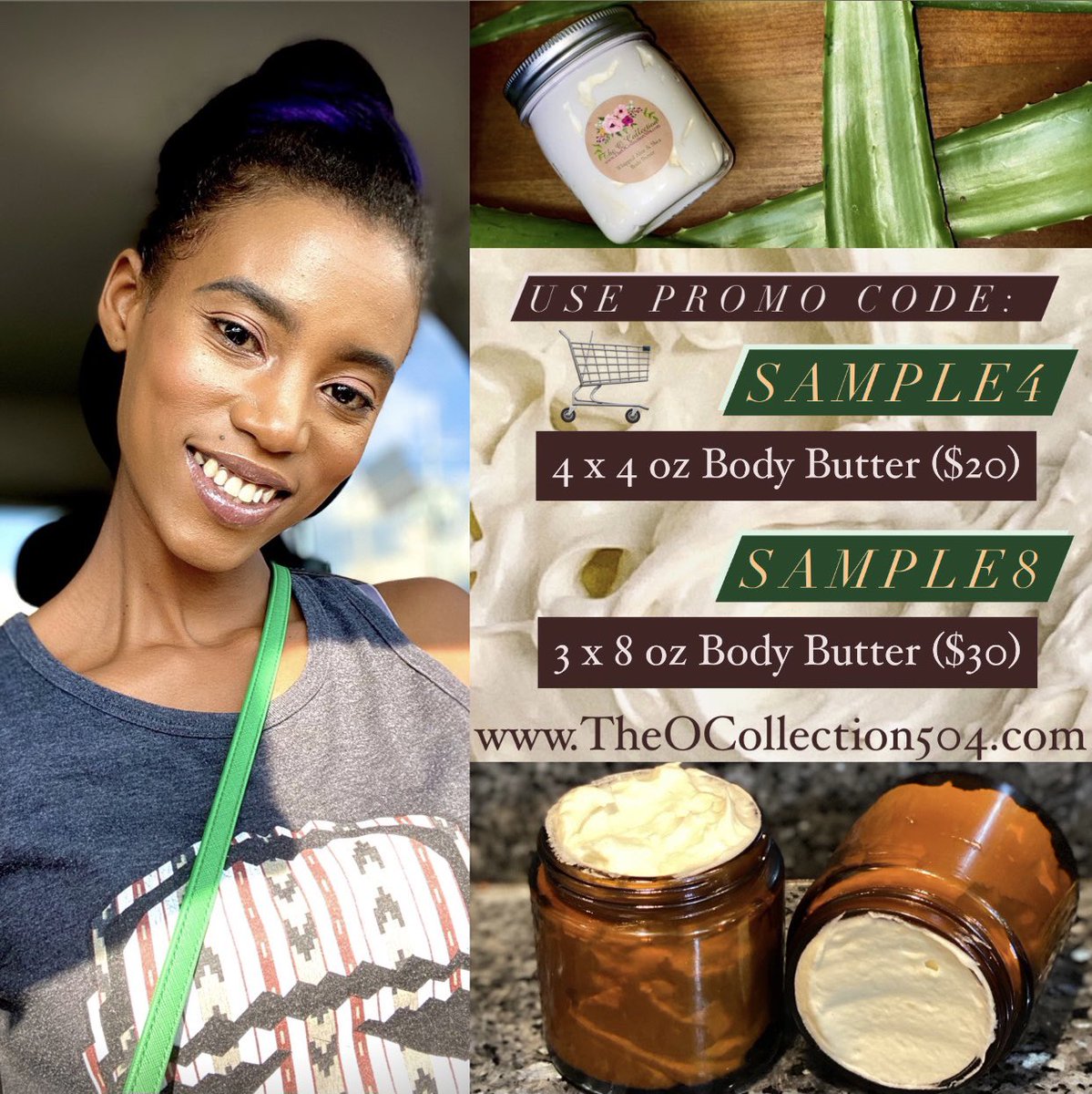 erixaolivia's tweet photo. #SALEsaleSALE 🛍 
Happening on my site NOW!!

#BodyButter #Skincare #Melanin #Handmade #BlackOwned 
https://t.co/czFSKwaWJh https://t.co/zTzrgMMfo3