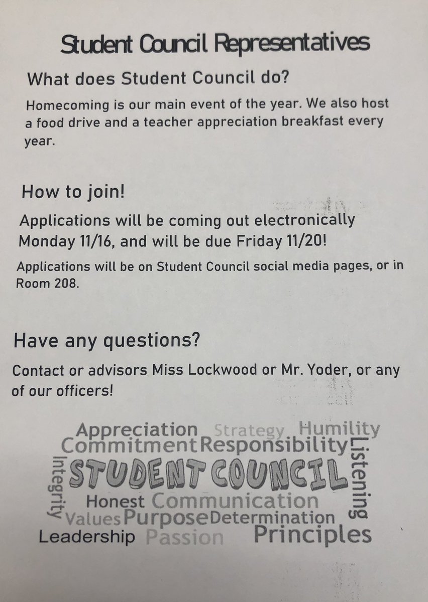 CouncilLdhs's tweet photo. Attention Falcons! Have you ever wanted to be apart of student council ? Well lucky for you LDHS Student Council is accepting applications for new members. Applications will be available electronically on Monday 11/16 and due on Friday 11/20! Mark you calendars! https://t.co/gRRzgnA1uO