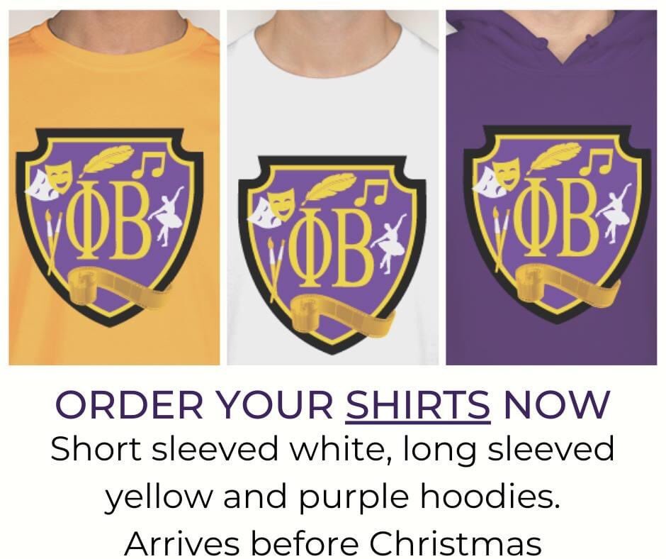 phibeta1's tweet photo. Order your shirts now! 💜💛 https://t.co/dc6IfghvTe https://t.co/WHHEMBgY7w