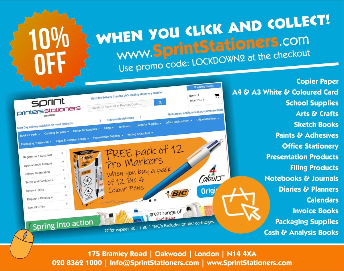 10% off when you click and collect!