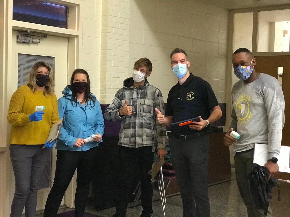 FairviewGCSNC's tweet photo. The car rider crew may have gotten soaked this morning...but it was WELL worth it getting to welcome back our Pre-K thru 2nd grade scholars! #WhateverItTakes🦅🏆💜 https://t.co/Q1yuBKb2Y4