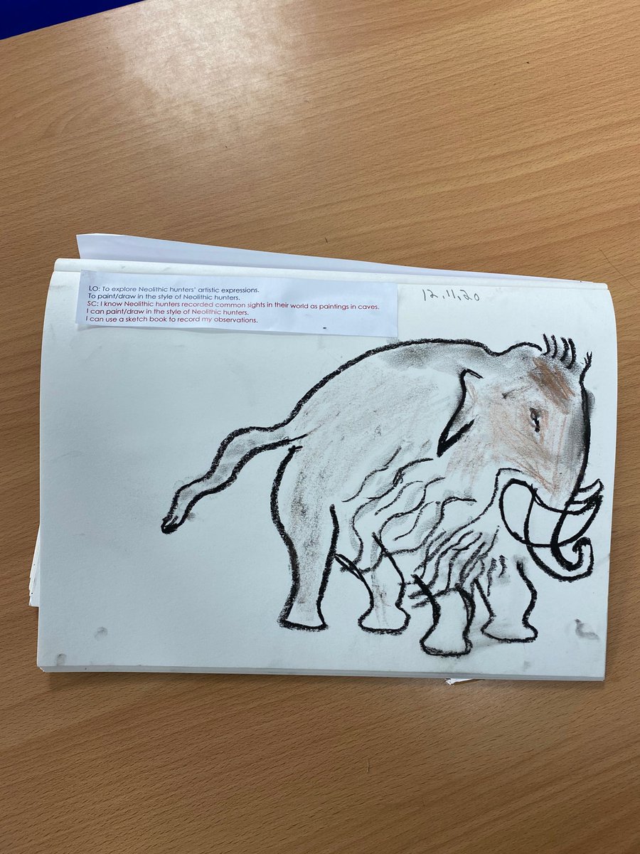 A fantastic example of Stone Age art by one of our Rosehips today.