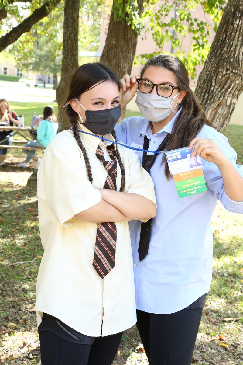 FBEagles's tweet photo. #TuesdayRecap Check out how our Upper School students dressed up for Celebrity Day! Which celeb do you see? #CelebDay #FBEagles #TogetherWeSoar https://t.co/54Y0FAm4RX