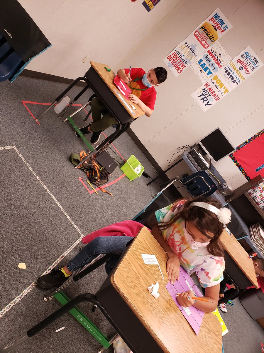 Today my kiddos are working hard doing their problem solvers. Working with partners social distance style! Love listening to them think through the problems!!!
#WordProblems #AdventureAwaits #PassporttoSuccess
#FirstYearTeacher <a href="/AldineISD/">Aldine ISD</a> <a href="/StephensES_AISD/">Stephens Elementary</a> <a href="/Elizabe66630246/">Elizabeth Grant</a>