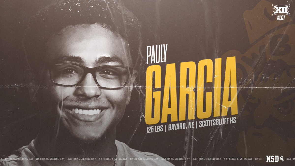 WyoWrestle's tweet photo. Ready to rock in the Brown &amp; Gold. 

✍️ Pauly Garcia 

#NSD21 | #OneWyoming https://t.co/oJaJM746eT