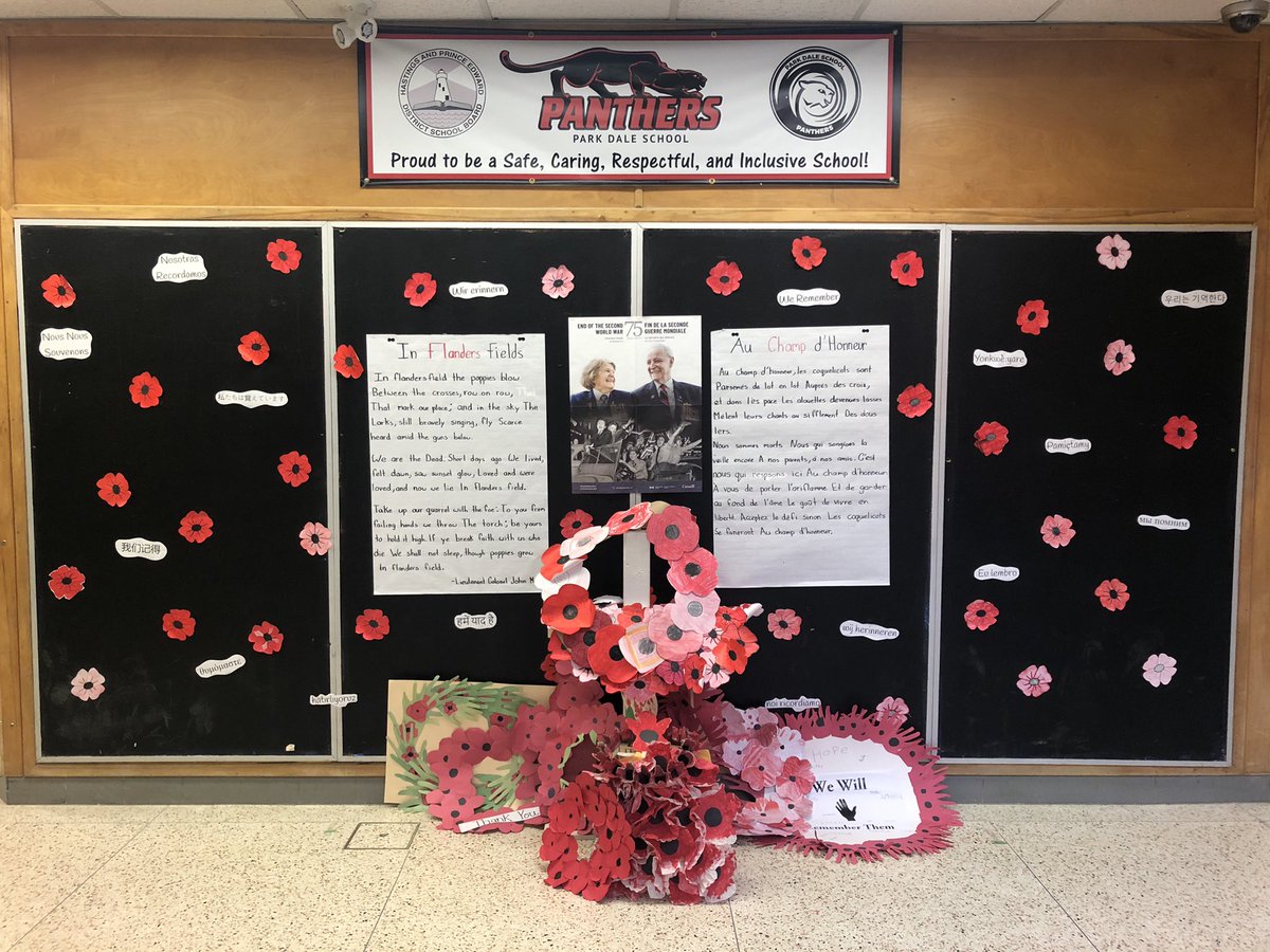 TroyMaracle's tweet photo. Was honoured to be able to speak about Indigenous Veterans including family members, with @HPEDSB_POW  and @Parkdale73 staff and students. These schools are working hard to truly incorporate Indigenous perspective throughout their buildings. So proud of them. https://t.co/gsGVGcHCQe