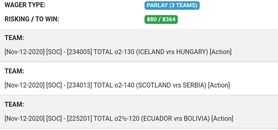 Sharp_Stacks's tweet photo. Let's cheer for some goals with this parlay. Gonna be tight games because they count for something so proceed with caution. #euroqualifying #worldcupqualifying #soccer #football #Futbol #goals #gamblingtwitter #picks #bets #parlays https://t.co/Jqx2IDFtej