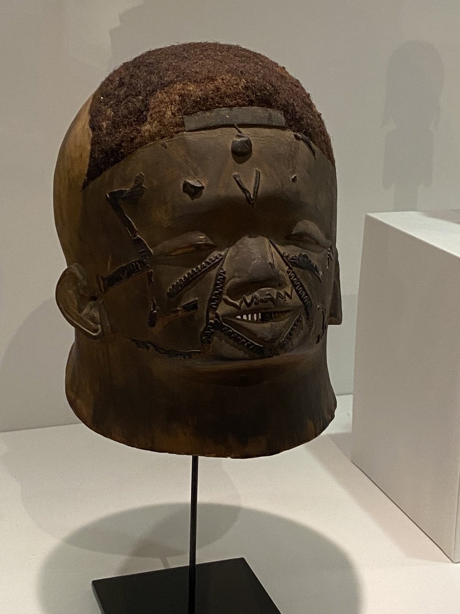 #174: Makonde People’s (Part 2)Teeth was chopped into points & their faces were scarred. During the process, the boys learned the secrets of death & masking. The young ladies did not because masking as a woman is seen as a form of social control. Also yes, this is human hair