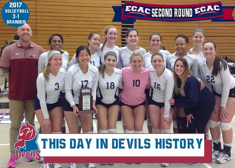 FDUDevils's tweet photo. 11~12~17: @FDUVolleyball won its 2️⃣6️⃣th game of the season, and advanced in the ECAC Tournament
#ThisDayInDevilsHistory 🗓

 How it happened ⬇️ 

🏐 Courtney Conte ➡️ 34 assists 
🏐 Melissa Gaffney ➡️ 13 kills 

#HeatsRising🔥| #HornsUp🤘 https://t.co/ttxMHYdeib