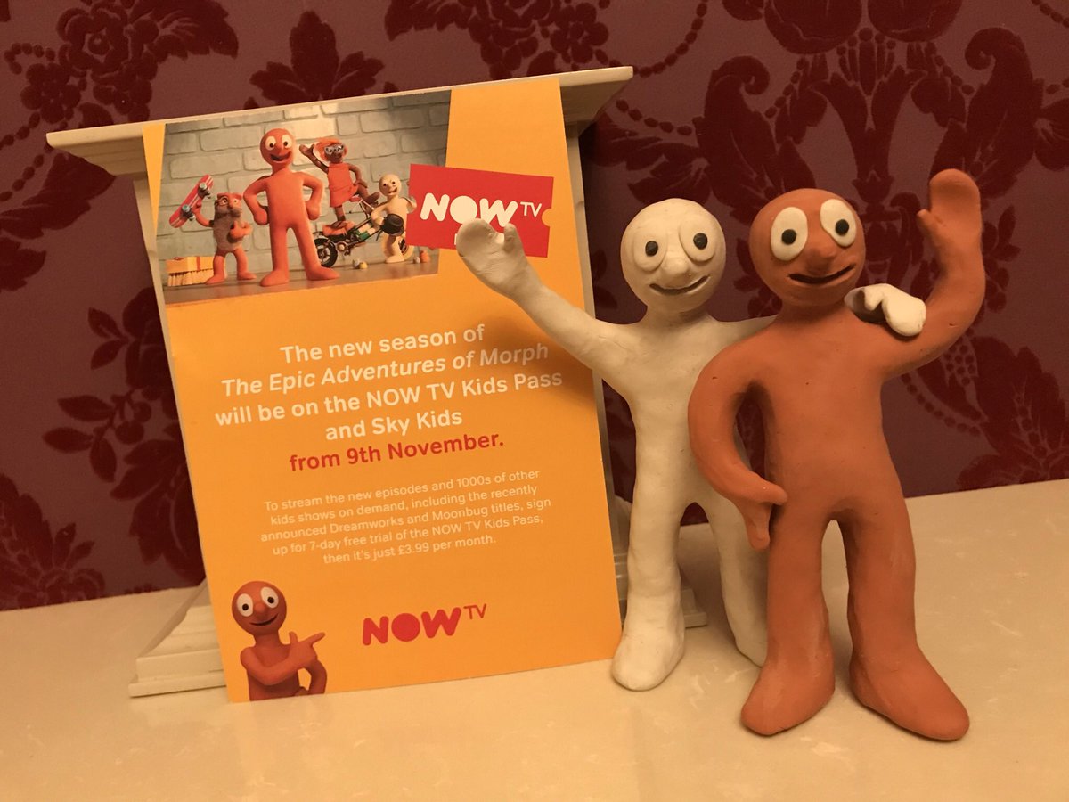 Kidzcoolit's tweet photo. .@NowTV 4pm and 6pm: LIVE ‘NOW TV’ Free online Morph Model Making Workshops!!! https://t.co/NcE2SC0nA5 #NowTV #MorphModelMaking #ThursdayThoughts #ThursdayMotivation #EarlyBiz .@aardman .@PeteLordAardman .@SproxtonAardman .@jimparkyn .@AmazingMorph https://t.co/AHr5XCYReh