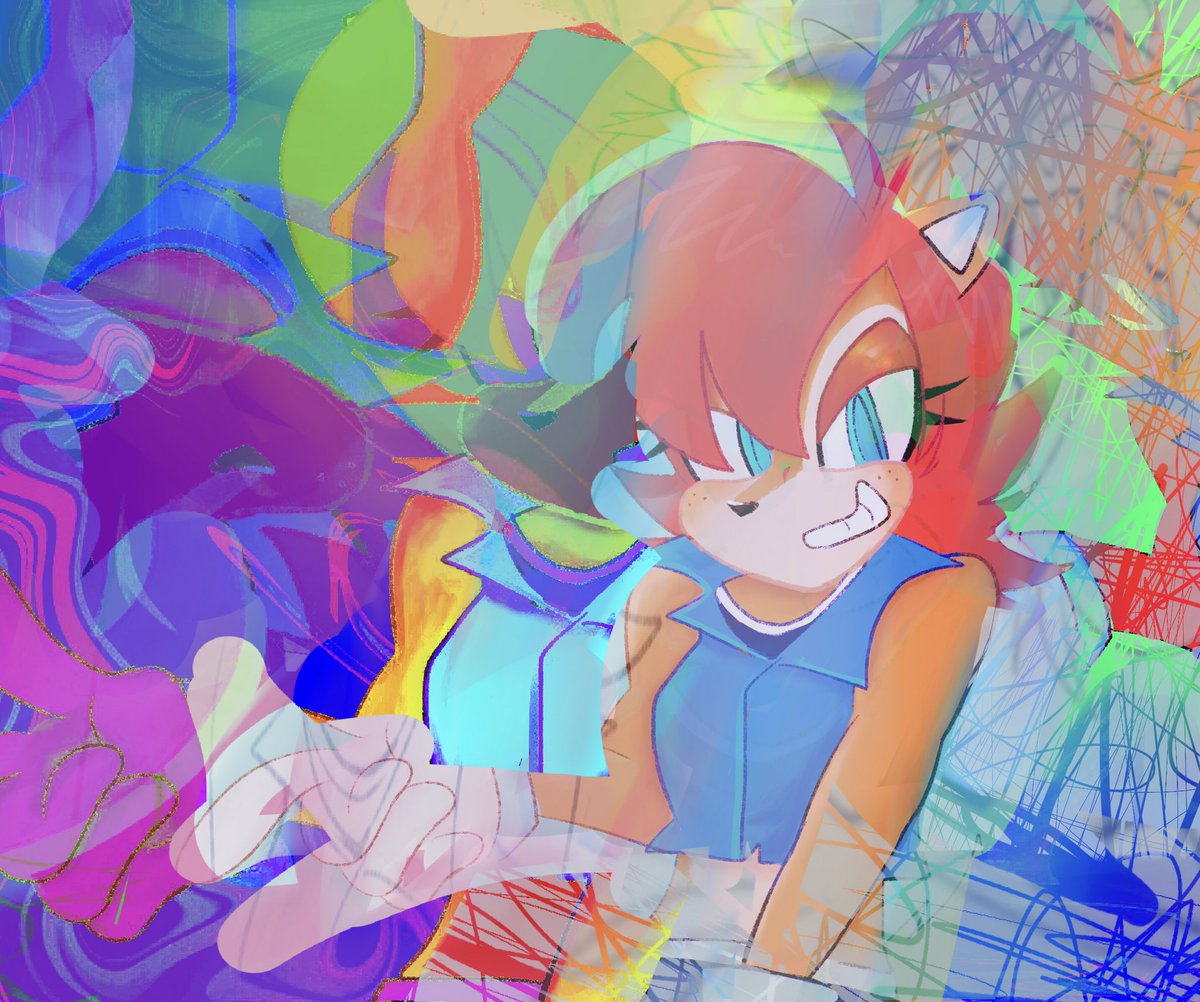 ririawesome303's tweet photo. hii i wanted to post sum art i did recently! 
thinking abt coming back tew twt but im not rly sure T__T i think i just needed a break frum it ! :3 
#sonicartist #sallyacorn https://t.co/wMCu7K6cSj
