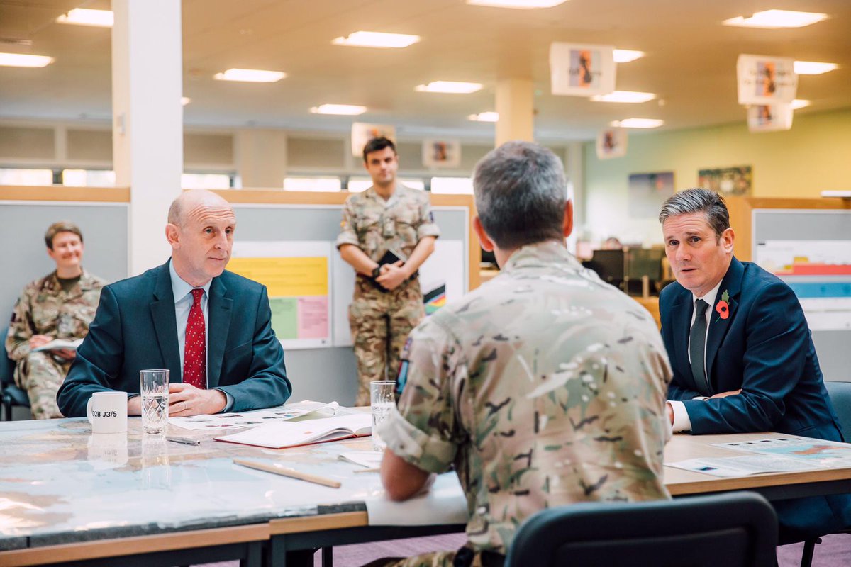 Keir_Starmer's tweet photo. It was an honour to spend the day with the Standing Joint Command.

They have provided vital support in response to Covid-19: delivering protective equipment, running mobile testing and setting up Nightingale hospitals at speed.

Grateful for the opportunity to say thank you. https://t.co/lPLyAq3tHv