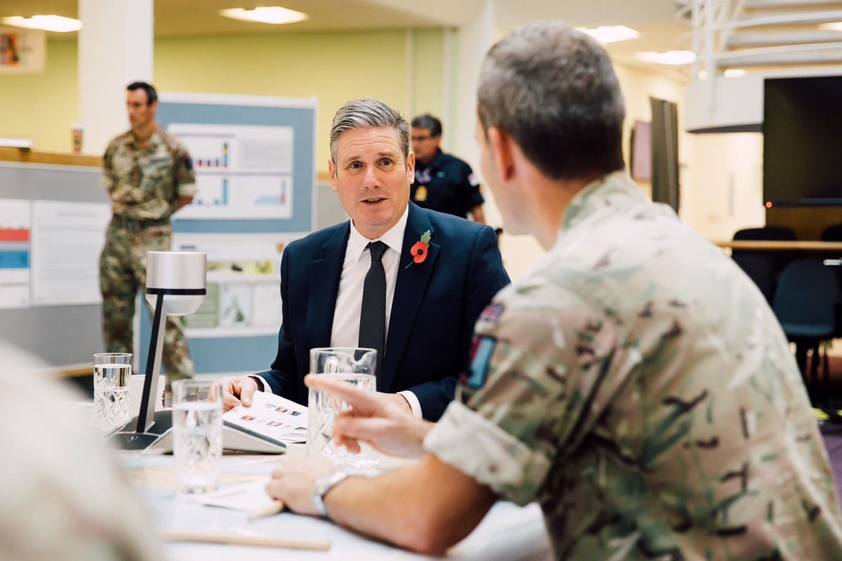 Keir_Starmer's tweet photo. It was an honour to spend the day with the Standing Joint Command.

They have provided vital support in response to Covid-19: delivering protective equipment, running mobile testing and setting up Nightingale hospitals at speed.

Grateful for the opportunity to say thank you. https://t.co/lPLyAq3tHv