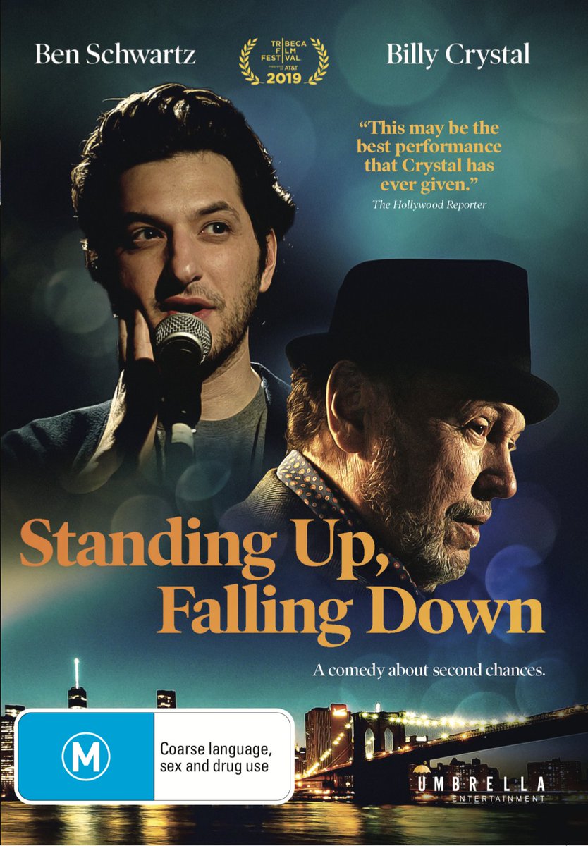 CinemaRareIN's tweet photo. A failing stand-up comedian and an alcoholic dermatologist give each other the confidence to face the failures in their lives.

#StandingUpFallingDown (2020) by #MattRatner, ft. @BillyCrystal @rejectedjokes &amp; @eloise_mumford, now streaming on @PrimeVideoIN. https://t.co/RJ0ZYrzMEm