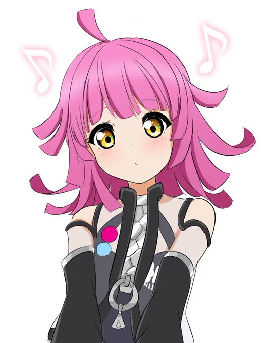 ハピバ落描きりなりー 全身描くと間に合わないから、たぶん後日ちゃんと描く #天王寺璃奈 #天王寺璃奈生誕祭2020 #天王寺璃奈生誕祭 #虹ヶ咲