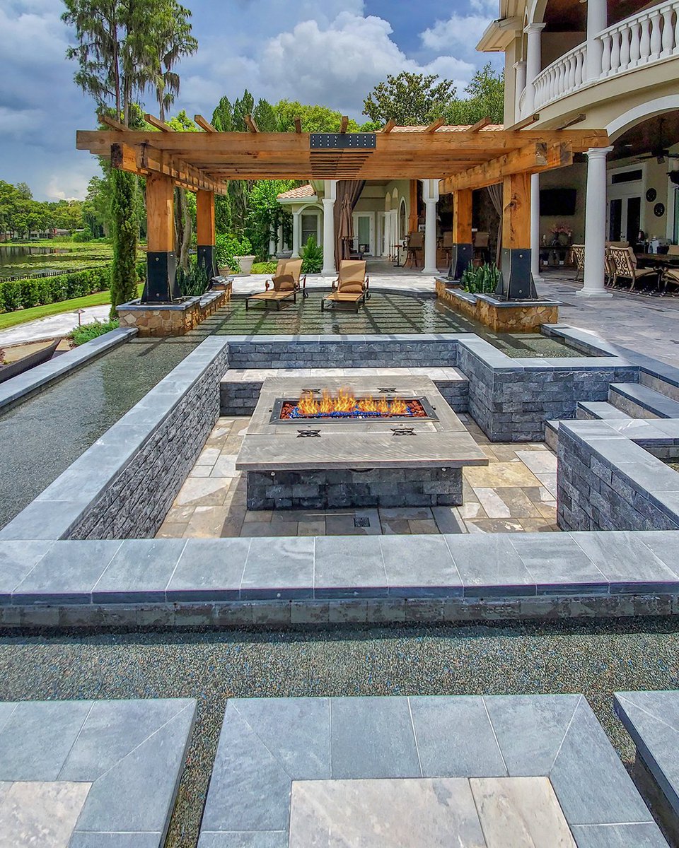 HeathAJordan's tweet photo. #RT @lucaslagoons: #FireFeatureFriday We create a jaw-dropping environment of recreation and relaxation that is 100% customized and unique to every client!

#insanepools #lucaslagoons #fire #firefeature #firepit https://t.co/euIAzUxgff