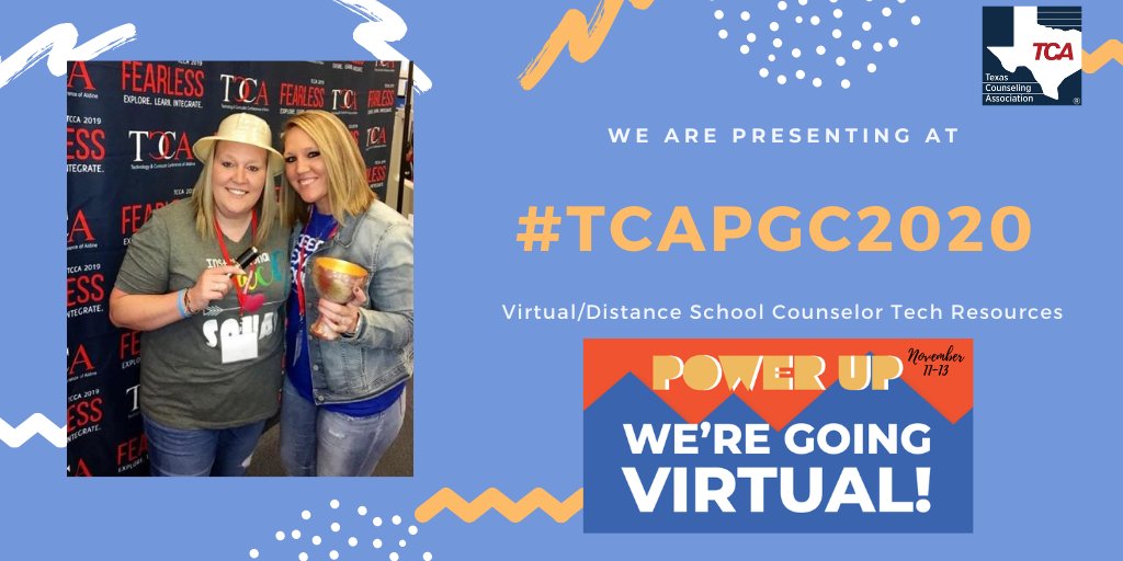techCAREWilson's tweet photo. If you are at #TCAPGC20 come join the #techCAREtwins at 2:00PM on 11/13!! We will be exploring Virtual/Distance School Counseling Resources!! @wakelet @Flipgrid @Buncee @Flocabulary @canva @techamys @Bitmoji @GoogleForEdu @Counseling_AISD @AldineISD @TxCAtweets @TxSCATweets https://t.co/8whLe231Kt