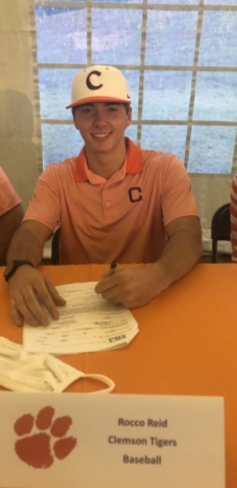 diamondprospect's tweet photo. Congrats to LHP Rocco Reid (Greenville HS) on signing to play baseball at Clemson University! #DPSignee https://t.co/ZsC5nv3ns0