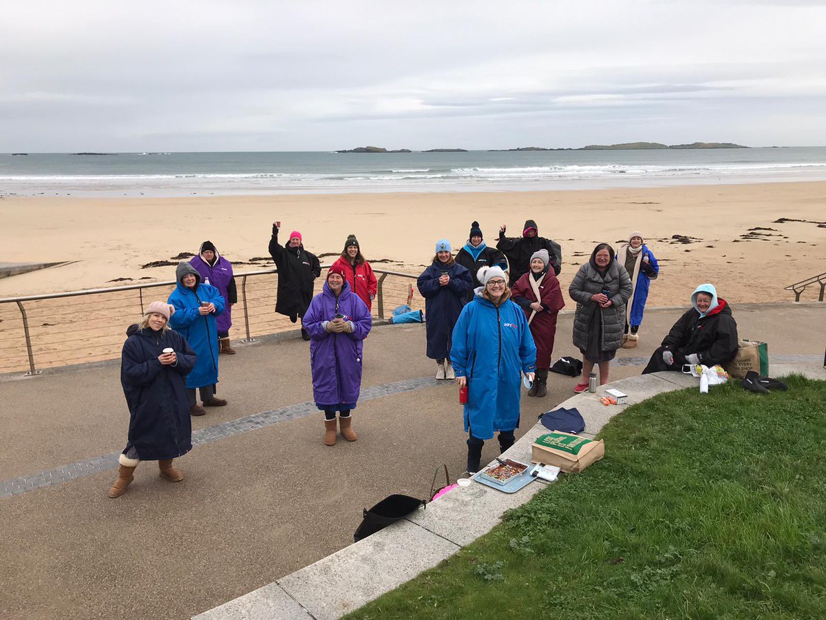 menopausal_the's tweet photo. It’s our 2nd birthday today! Birthday swim at beautiful East Strand, Portrush! https://t.co/oT1qYClhuQ