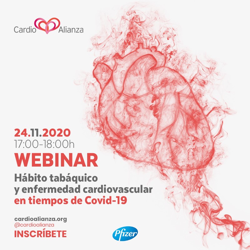 ¡Ya puedes inscribirte al nuevo webinar! 💻 Esta vez lo dedicamos a hablar sobre el #tabaco y la #enfermedadcardiovascular en tiempos de #COVID19🚭🦠

INSCRIPCIONES ABIERTAS👉bit.ly/WebinarHabitoT…