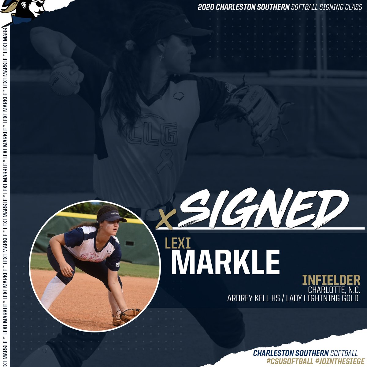 CSUBucsSoftball's tweet photo. We've got another hitter that drops 💣💣💣

Welcome to the Buccaneer Family @lexi_markle 

#JoinTheSiege https://t.co/OnDOI8NuOQ