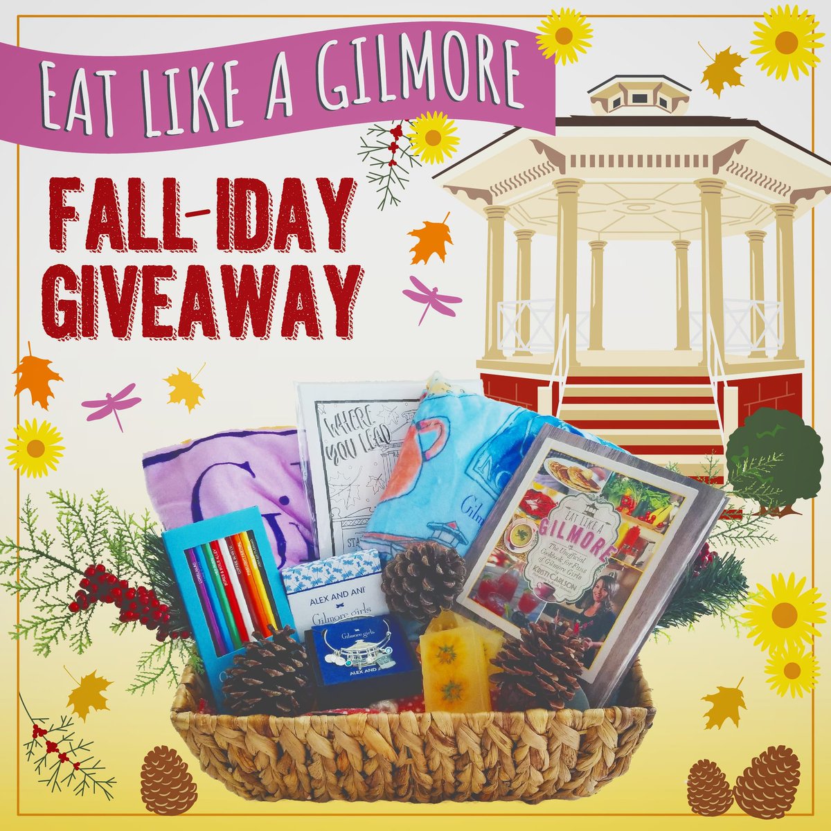 malibukristi's tweet photo. ANNOUNCING the...
Eat Like A Gilmore Fall-iday Giveaway
...to add some fun to 2020! 🎉
Each week one gift basket will be awarded.

For the next 6 Fridays, one winner will be chosen, so head to https://t.co/ngsFV2mTv7 to enter. 
First WINNER will be announced tomorrow! 📣 https://t.co/HgtYPlFXqR