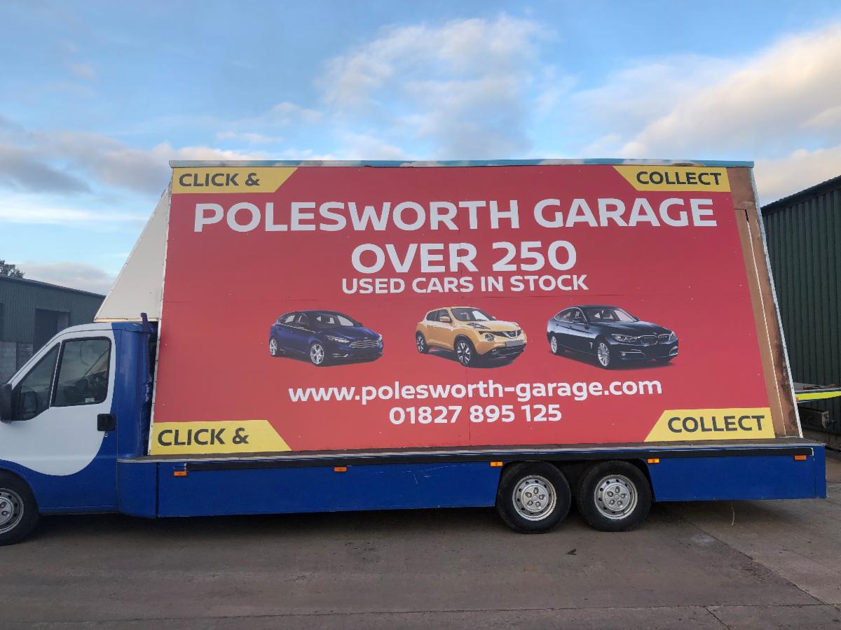 Here's our new Ad Van signage, about to go back out!

Let us know if you see it.

#AdVan #PolesworthGarage #Click&amp;Collect