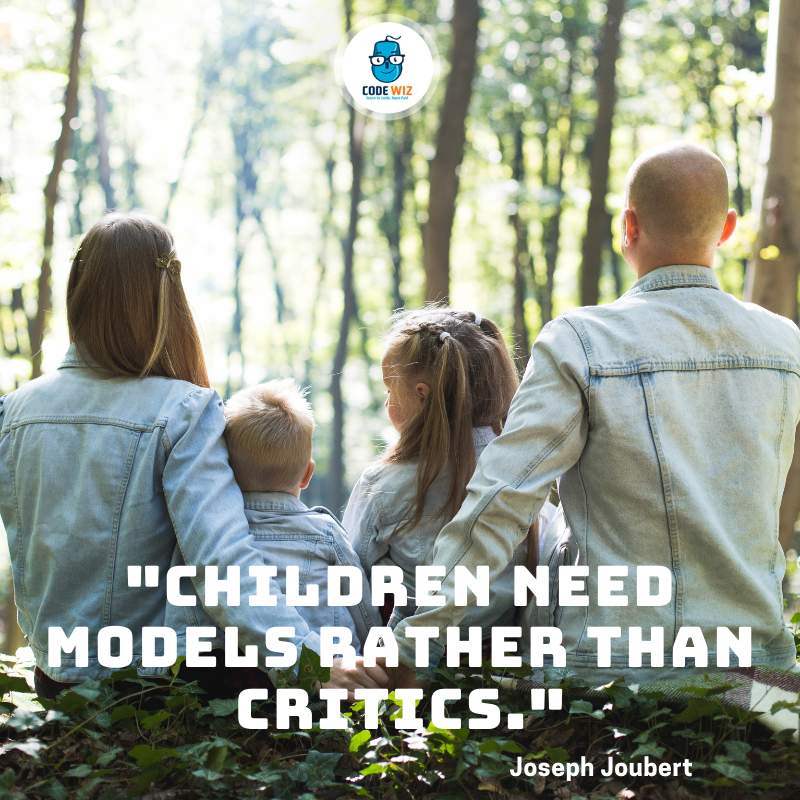 codewizreading's tweet photo. Children need models rather than critics. - Joseph Joubert, French moralist 
.
.⁣
.
#robloxgamedeveloper #roblox #gamedevelopment #gamedesign #draganddrop #mobileappdevelopment #gamemaker #kidslearncoding #minecraftfun #afterschool #kids #elearning https://t.co/MNxBp9gkWz