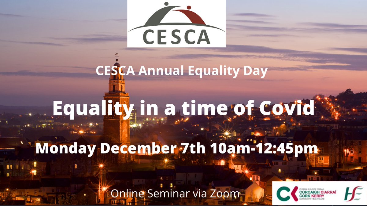 CorkCesca's tweet image. Looking forward to the next month in CESCA with both a launch of our new website and our annual equality day, there will be lots to discuss and celebrate in social justice, human rights and interagency working. Event details 👉eventbrite.ie/e/128113802833