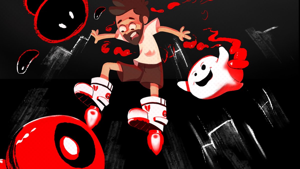 jac_nicolau's tweet photo. Tá aí uma arte que eu gostei bastante de fazer, explorando um desafio de paletas limitadas que dá um tom bem legal a ilustração, espero que gostem tbm. :)
#Downwell #Moppin #devolverdigital #game #fanart https://t.co/ClUO1lOXgi