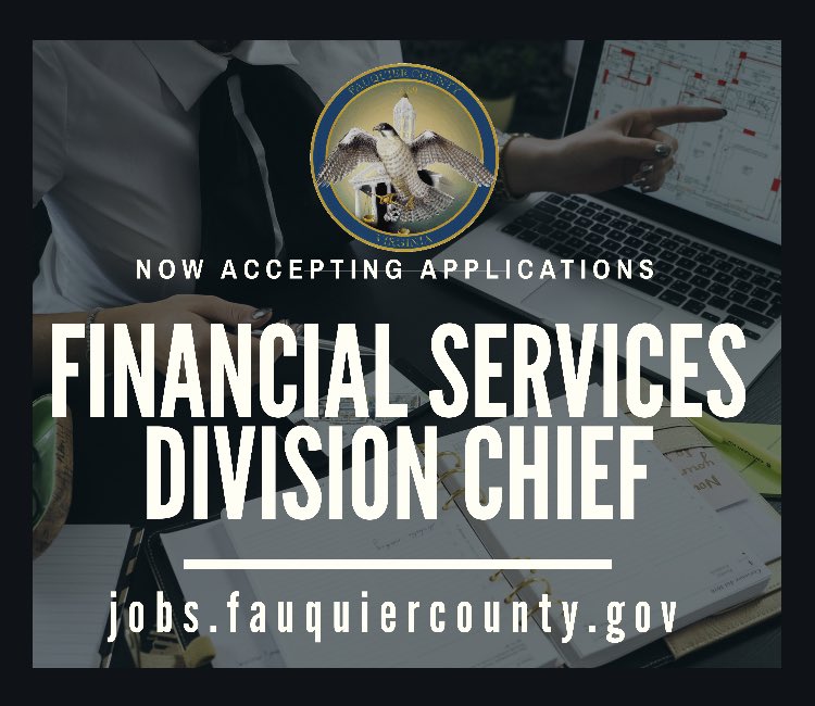 FauquierJobs's tweet photo. We are seeking an enthusiastic professional leader to join our team!The ideal candidate is a creative individual who takes initiative and works collaboratively with all levels of personnel, customers, and citizens. #vgfoa #gfoa #icma #vaco #vml https://t.co/xm8eNOACP1 https://t.co/HHjhkWWWyN