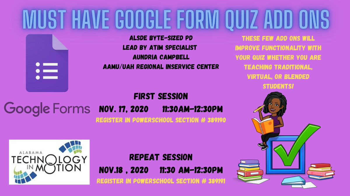mrscamptech's tweet photo. Come join me in a FREE PD Alabama Teachers! I found some CRAZY COOL add ons that I can't wait to share with you! @AlabamaAchieves @AAMUUAH_RIC @KTSimmonsPhDMom @atimpd https://t.co/IKHWyaByo2
