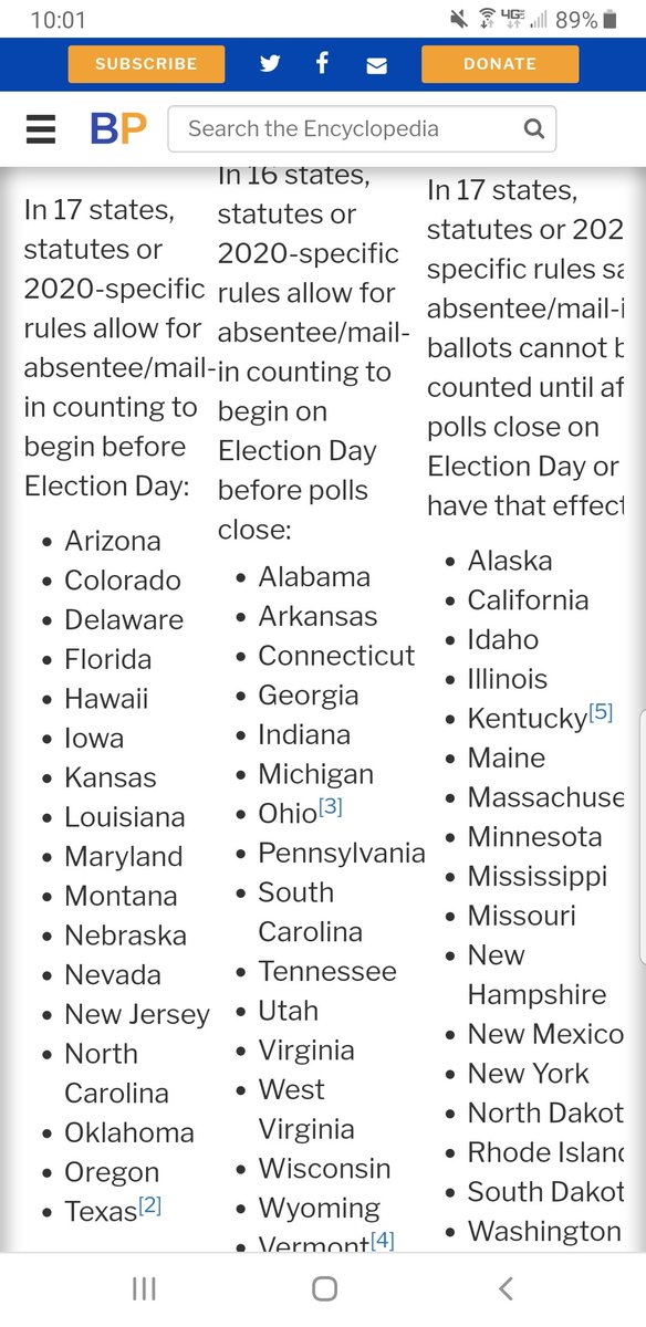 HappyTraveler80's tweet photo. @jscottrobison @JamesYoungKY That is because Florida allows ballot counting to start before election day.  Many states don't allow counting to start until start of election day or after polls close that day. https://t.co/DsKrrMZi7c