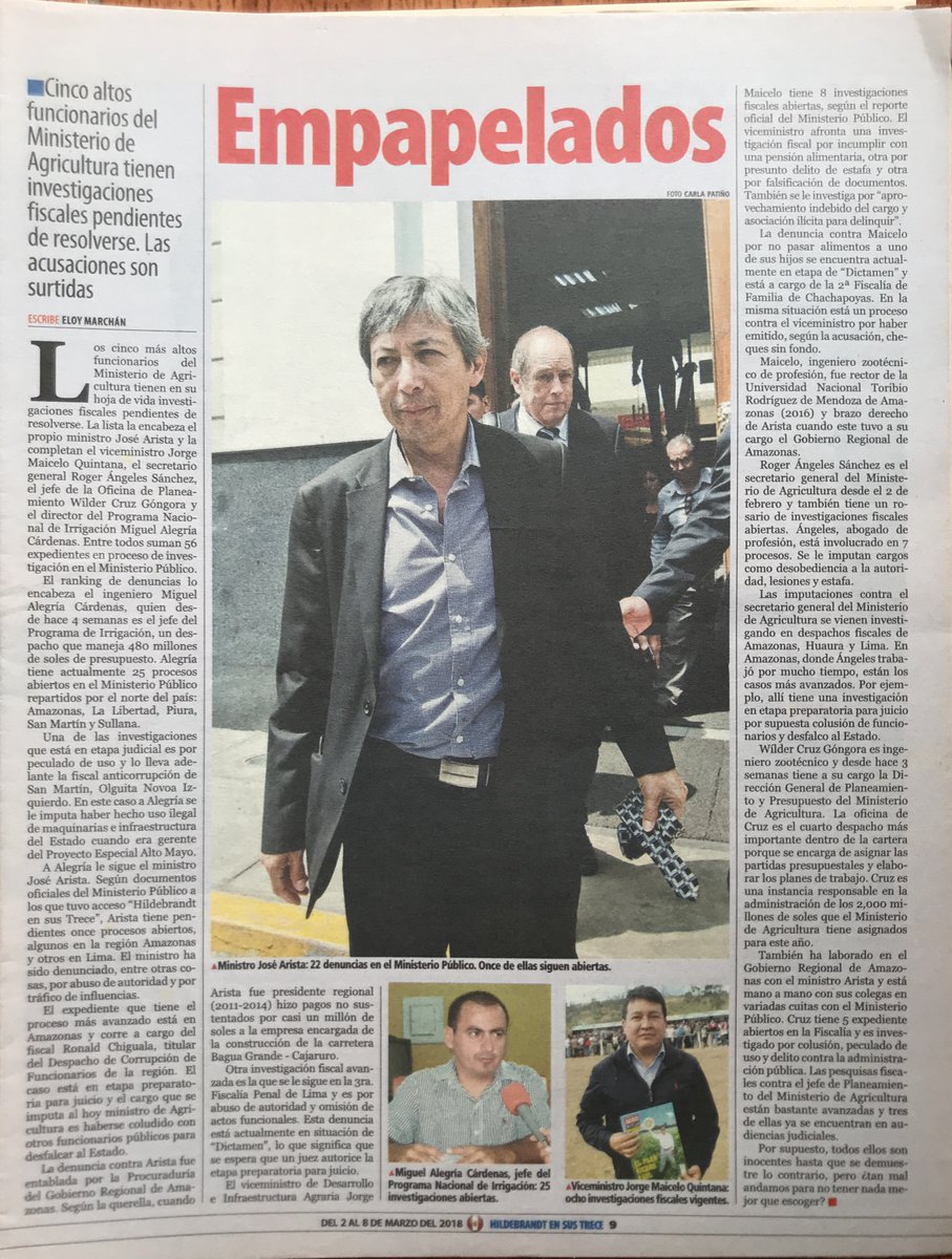 eloymarchan's tweet photo. El dúo Manuel Merino / Ántero Flores-Áraoz pretende poner como ministro del @MEF_Peru a un señor con múltiples investigaciones fiscales: José Arista.
En el 2018 hizo un reportaje para @ensustrece sobre el rosario de denuncias que tiene Arista.
Aquí la nota y el reporte fiscal: https://t.co/FuIA3gbsP9