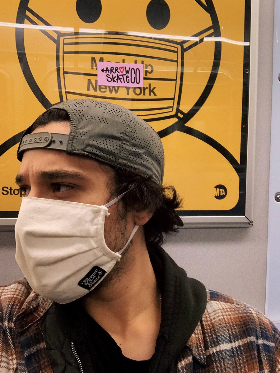 arrowskateco's tweet photo. Masked up 😷 @dannyvtorres https://t.co/qn0wlIcHPj