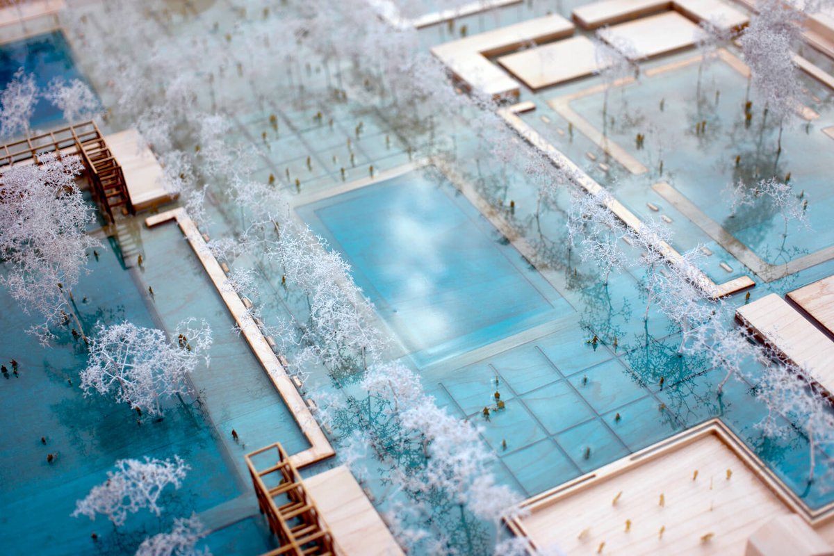 The story begins in Boston, where <a href="/scape_studio/">SCAPE</a> has beautifully re-imagined what a seawall can look like. Then it moves to Copenhagen, where <a href="/FlemmingRafn/">Flemming Rafn</a> of @TredjeNatur has designed a park that transforms, during rainy seasons, into an urban pond. (2) azuremagazine.com/article/how-fi…