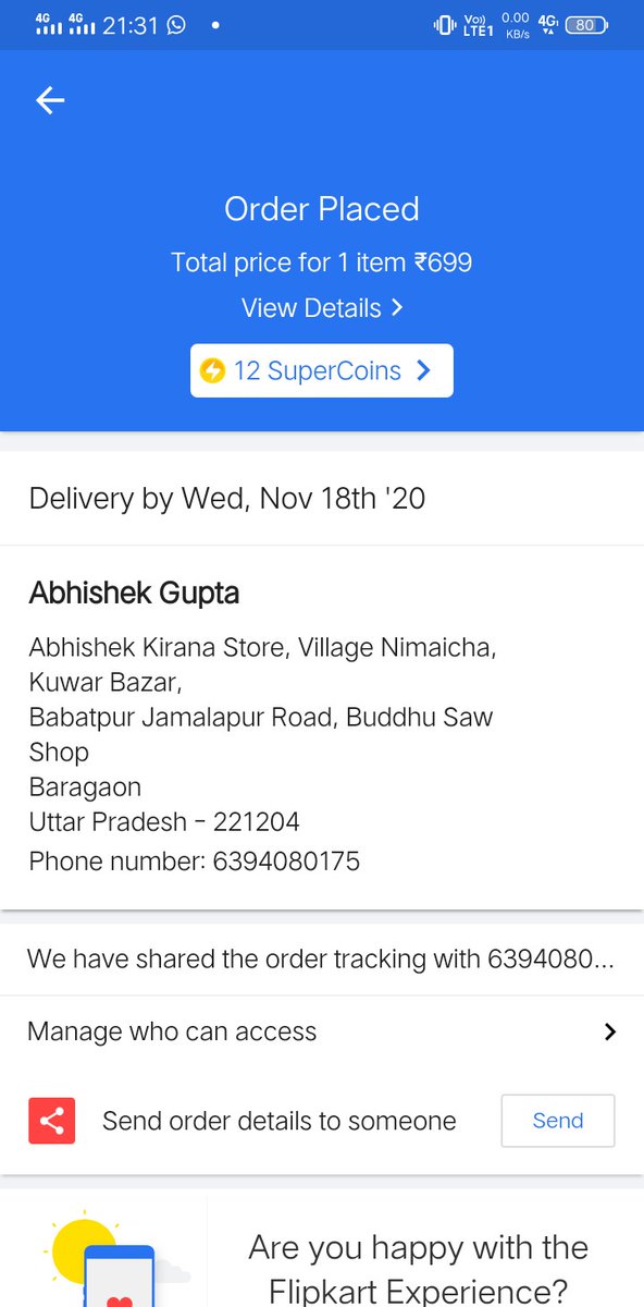 LBGupta7's tweet image. It's very cheap/bad delivery service in Varanasi. I have ordered on @amazon they have returned order by delivery agent now I have booked through @Flipkart on same address. Now going to unsubscribe @PrimeVideoIN and uninstall the App.  #poorservicebyAmazon @JeffBezos you're FIRED