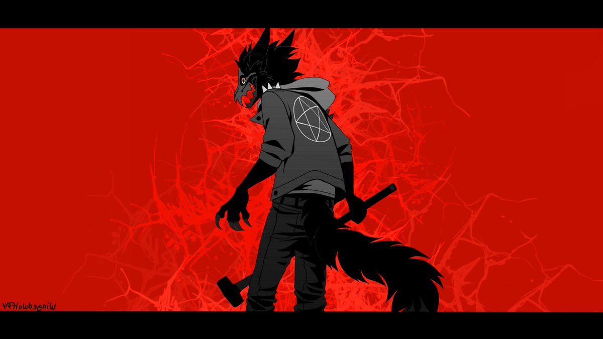 FayeFlix's tweet photo. Drew this while listening to @theanix Specifically Renegade and Digital Bath. Think that helped me nail the edgy vibe 😂👍

#furry #furryart #art (Pls for the love of god remember to untag them ahsgdfgsd) https://t.co/prrWUarctq
